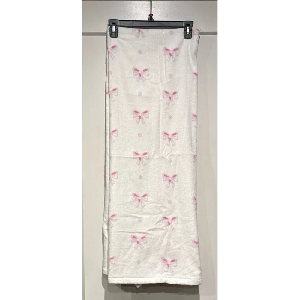 Laura Ashley Pink Bow Beach Towel